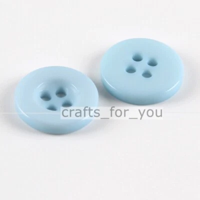 2-HOLE 4-HOLE COLOURED RESIN ROUND BUTTON FOR SEWING SCRAPBOOK HANDMADE CRAFTS  - Image 1 of 4