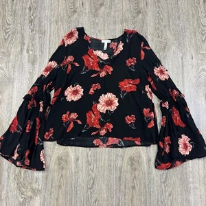 Leith Blouse M Fairygoth Whimsigoth Peasant Gypsy Romantic Poet Bell Witchy Y2K - Picture 1 of 10