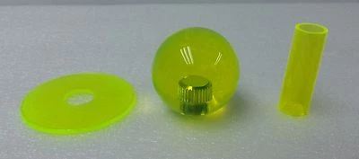 Japan Sanwa Clear Yellow Ball Top + Crystal Yellow Tube set Video Game Parts - Image 1 of 2