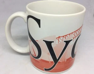 Taza Starbucks City Collector's Series Sydney 2000 16 oz blanca roja nueva - Imagen 1 de 2