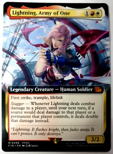 Magic The Gathering Final Fantasy - Lightning, Army of One - Extended Mythic - 0498 casi nuevo - Imagen 1 de 1