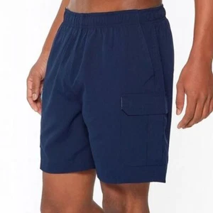 NWT Berkley Jensen Shorts Mens sz S Swim Trunk Navy Blue Surf Board - Picture 1 of 10