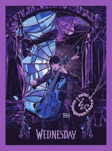 Mercoledì Jenna Ortega poster film stampa giclée arte 18x24 Mondo Wondercon 2025 - Foto 1 di 1