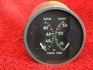 LEWIS ENGINEERING 3" FREON TEMPERATURE INDICATOR MODEL 177BDL2W - Picture 1 of 7