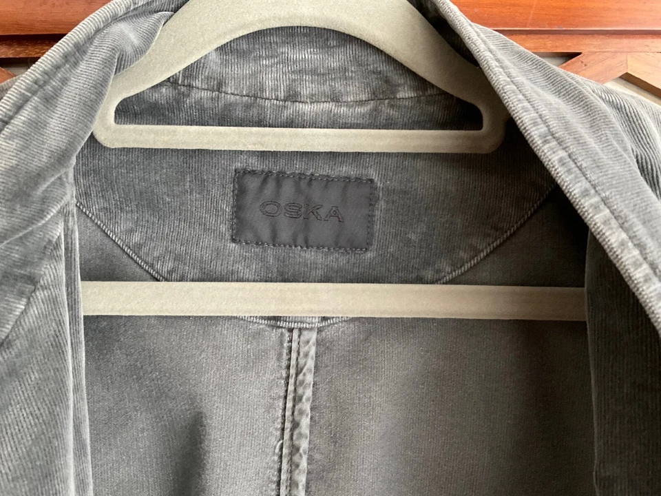 Cooler  Damencordblazer von OSKA mit  "washed" - Effekt in schwarz-grau - Bild 1 von 4