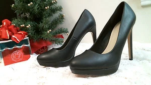 FOREVER 21 heels size 9 BLACK  NEW Wedding Church pumps platform Shoes - Picture 1 of 7
