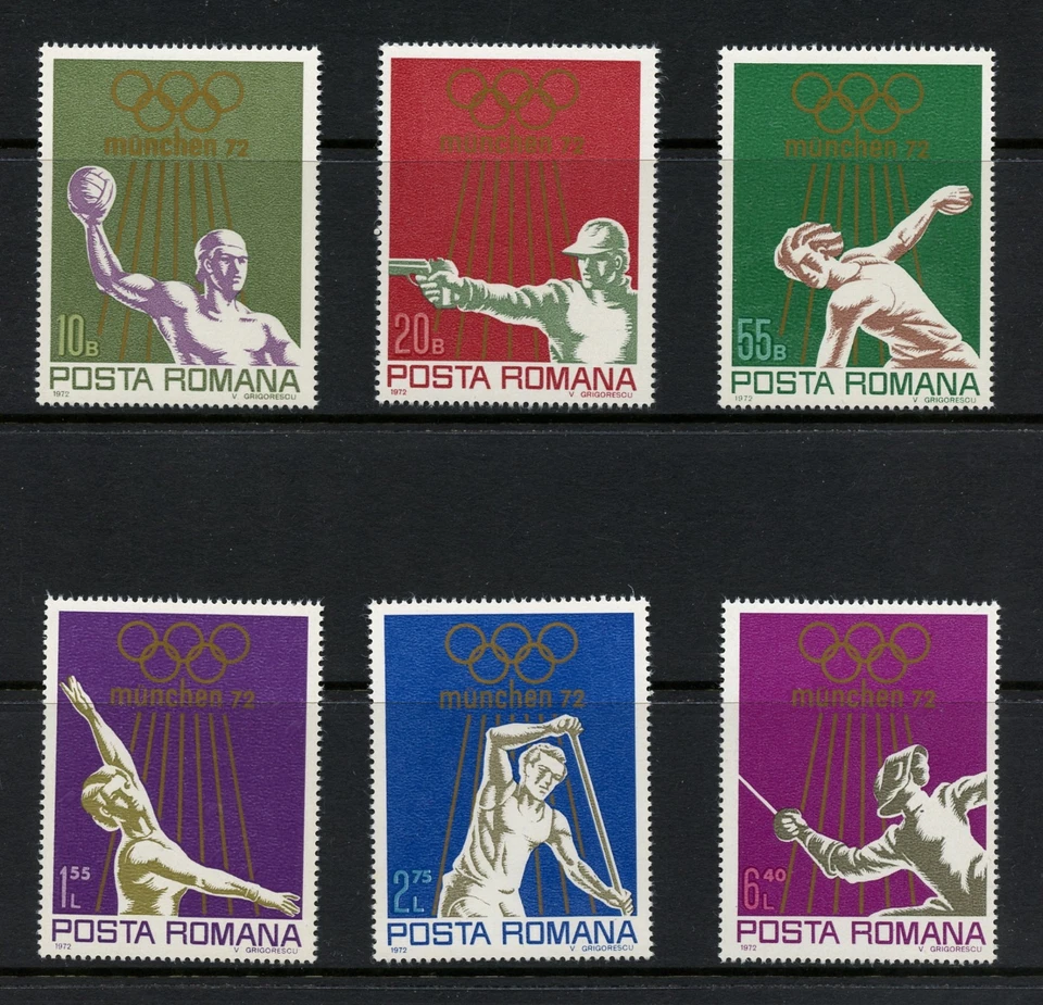 M749  Romania  1972  Olympics   6v.  MNH - Image 1 of 1