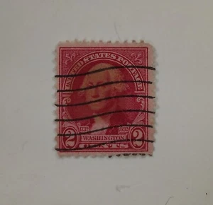 Vintage 1932 George Washington Red Two 2 Cent United States U. S. Postage Stamp - Picture 1 of 2