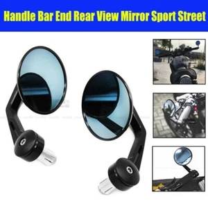 For BONNEVILLE T100 T120 BOBBER Bar End Mirror Handlebar Rear View Retro Sport - Foto 1 di 15
