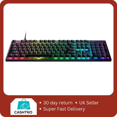 RAZER DeathStalker V2 RGB Optical Gaming Keyboard - Black - Image 1 of 4