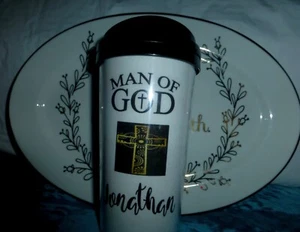  Travel Mug, 16 Unzen  Personalisiert "Mann/Frau/Kind Gottes"  - Bild 1 von 5