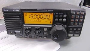 Icom IC-R75 HF Ham Radio Odbiornik SWL z synchronicznym DSP AM + adapterem i instrukcją - Zdjęcie 1 z 9