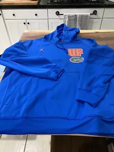 RARE Nike Jordan Florida Gators UF HOODIE Team Issued 3XL BLUE - Picture 1 of 10