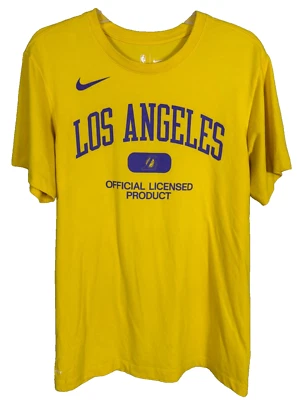 Nike LA Lakers T Shirt Men's Large Dri-Fit LeBron James Official - Image 1 of 4