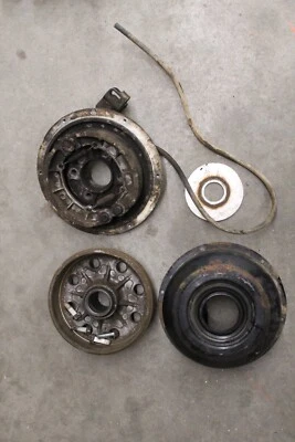 Kawasaki Prairie 400 1999 4x4 tambor de freno trasero completo servicio 99 #3 Foto 1 de 4