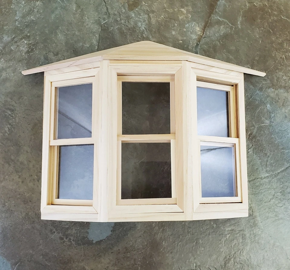 Dollhouse 1 12th Scale Houseworks Double Hung Working Bay Window #5020