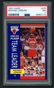 1991 Fleer Michael Jordan #375 PSA 7 Chicago Bulls - Picture 1 of 2