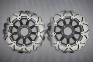 Pair of Wave Floating Front Brake Discs 310mm KAWASAKI ZZR 1100 ZXT10C 1990-1993 - Picture 1 of 1