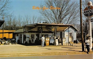 BILLY'S GAS STATION Plains, Georgia Amoco Roadside ca 1970s Vintage Postcard - Picture 1 of 1