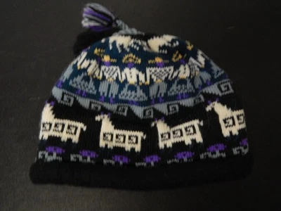 Черепаховый мех вязаная зимняя шляпа альпака дизайны - Изображение 1 из 2