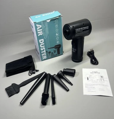 Keyboard Car Air Duster Blower PC Cleaner 3 Gear Cordless Powerful Easy 91000RPM - Image 1 of 4