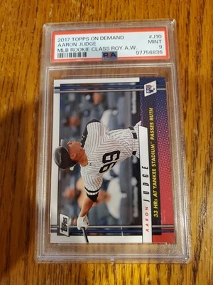 2017 Topps On Demand Aaron Judge MLB Rookie Class ROY A. W. PSA 9 - Image 1 of 4