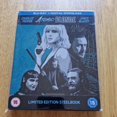 Atomic Blonde Blu Ray Steelbook HMV UK Exclusive **Brand New & Sealed** - Image 1 of 2