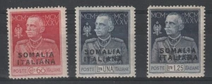 1925-26 SOMALIA SERIE GIUBILEO DEL RE DENTELLATURA 13 1/2 - 3 V MNH MF126564 - Imagen 1 de 2