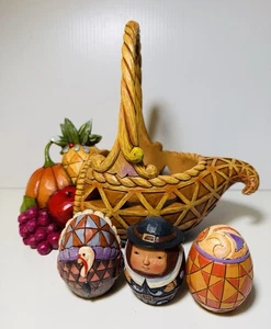 Jim Shore 2012 Bounty of Blessings 4 Pc Heartwood Creek 4031690 - Picture 1 of 11