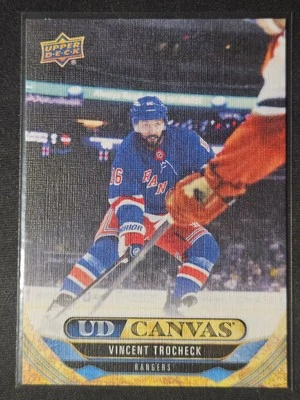 24-25 Upper Deck Vincent Trocheck UD Canvas 🔥🔥🔥 New York Rangers  - Image 1 of 2
