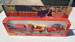 ORIGINAL DINKY TOYS 304 FIRE RESCUE GIFT SET BOXED. MECCANO MADE IN ENGLAND 1978 - Picture 1 of 12