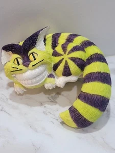 Vintage CHESHIRE CAT Computer Ornament Sitter PURPLE & GREEN Adorable - Picture 1 of 6
