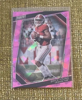 2023 Panini National VIP Red Cracked Ice Prizm Rookie Bryce Young #62 /75 - Image 1 of 2