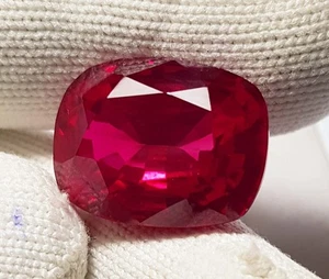Anello Zaffiro Rosso 24 Carati Misura Bellissima Gemma Ottimo (extra) 14x18x9m - Foto 1 di 10