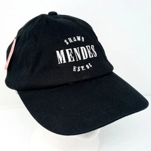 Nuevo con etiquetas Gorra ajustable Shawn Mendes bordada gira de conciertos correa negra trasera - Imagen 1 de 8