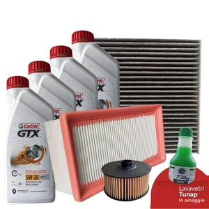 Kit Tagliando Dacia Duster II 1.0 TCe LPG 3 Filtri 4 Olio 5W30 Castrol RN17 - Foto 1 di 7