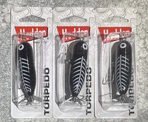 "3 paquetes de torpedos Heddon de 2 1/2"" Black Shore Mn" - Imagen 1 de 1