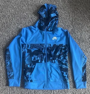 Nike SB Full Zip Hoodie Sweatshirt - Blue - Youth XL - Picture 1 of 3