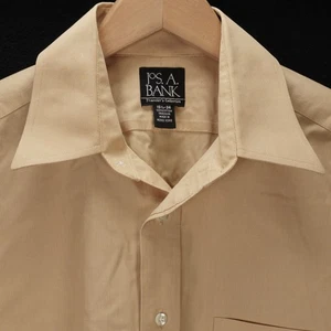 JOS A BANK TRAVELLERS COLLECTION LANGARM HEMD GOLD GELB 15-1/2 34 M - Bild 1 von 5