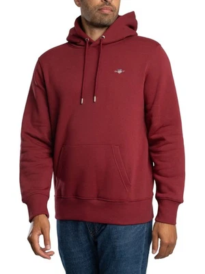 GANT Pour des hommes Bouclier régulier Sweat à capuche épais, rouge - Photo 1/4