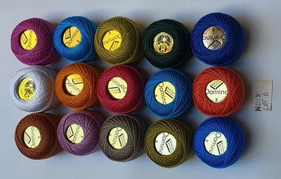 15 Balls Perle Cotton No:8 Embroidery Thread in Assrtd 15 different colours #7 - Image 1 of 4