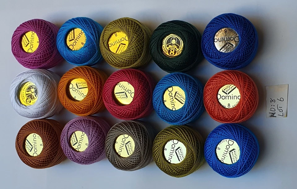 15 Balls Perle Cotton No:8 Embroidery Thread in Assrtd 15 different colours #6 - Image 1 of 4