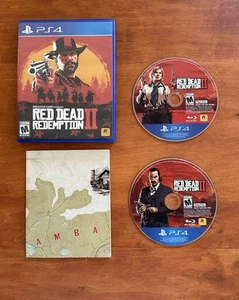 Red Dead Redemption 2 (Sony PlayStation 4, PS4) MINT CIB Complete w Map & Tested - Picture 1 of 5