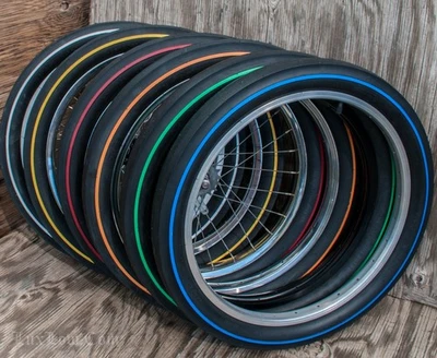 LUX LOW 20" & 16" Stingray Bike A Slik & Brick TIRES Vintage Schwinn S7 S2 Krate Bicycle