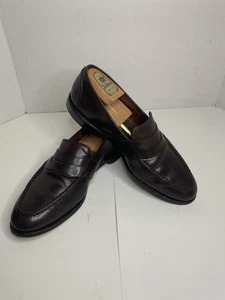 Allen Edmonds Randolph Shell Cordovan 4889 Brown Penny Loafers, Size 10.5 D - Picture 1 of 14