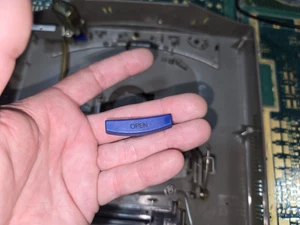 Sega Japan Saturn HST-3210 Top Cover Blueish Purple Oval Open Button NUR - LESEN - Bild 1 von 9