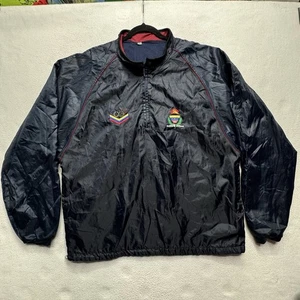 Vintage Venezuela Olympic Windbreaker Jacket Navy Blue Pullover Embroidered  XL - Picture 1 of 12