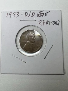 1933 D/D East RPM-002 Lincoln Wheat Cent - Picture 1 of 4