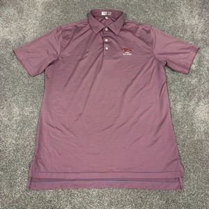 Peter Millar Los Angeles Country Club Mens Golf Polo Shirt Pink Shirt M - Picture 1 of 7
