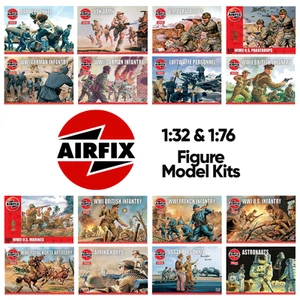 Airfix 1:32 & 1:76 WWI WWII Figures & Soldiers Plastic Model Kit - Range - Picture 1 of 35